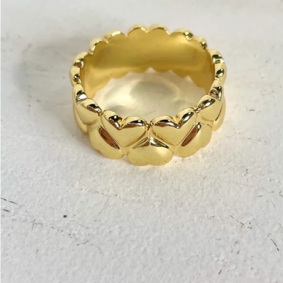Gorjana Lou Heart Statement Ring Size 7 - Picture 7 of 8